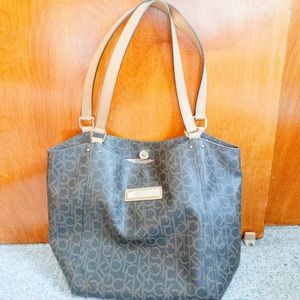 Calvin Klein Monogram Brown Tote